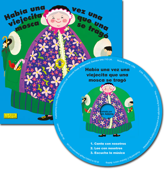 Había Una Vez Una Viejecita Que Una Mosca Se Tragó (8x8 Softcover with CD Edition)