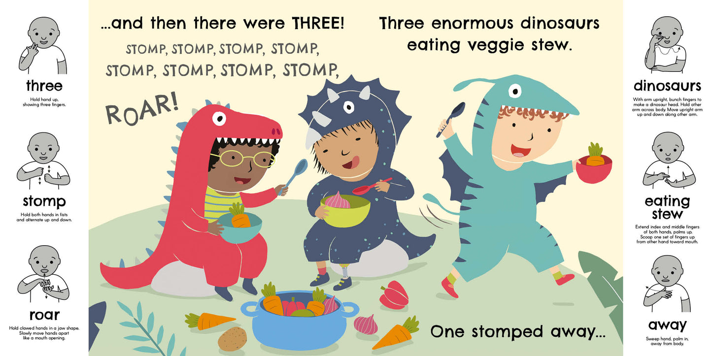 Sign and Rhyme: Five Enormous Dinosaurs (ASL)