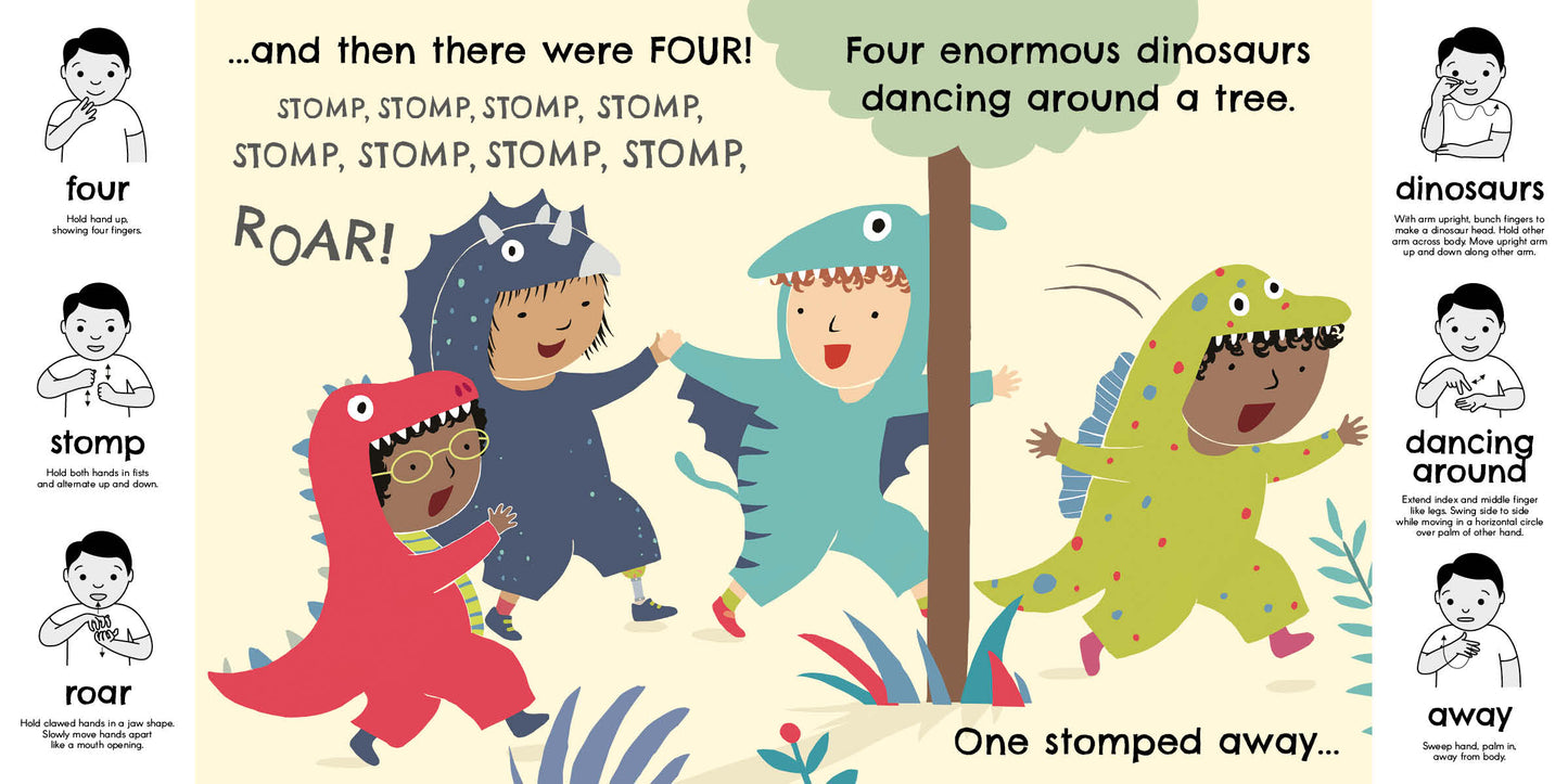 Sign and Rhyme: Five Enormous Dinosaurs (ASL)
