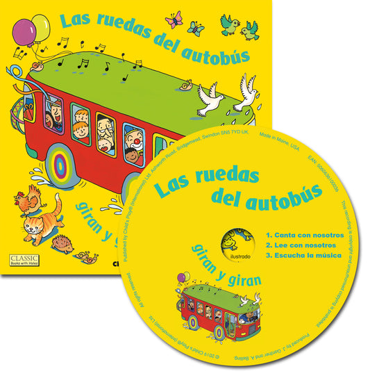 Las ruedas del autobús giran y giran (8x8 Softcover with CD Edition)
