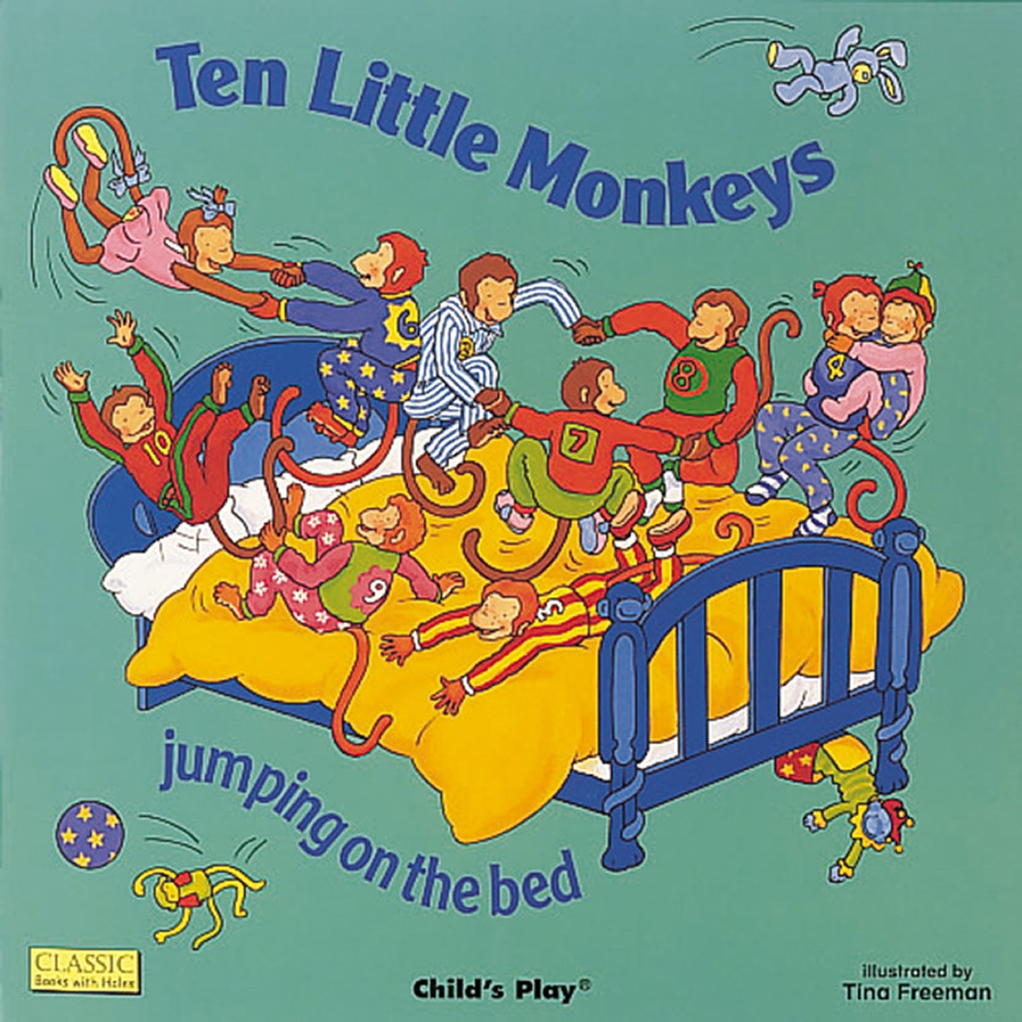 Ten Little Monkeys Jumping on the Bed (Softcover Edition)